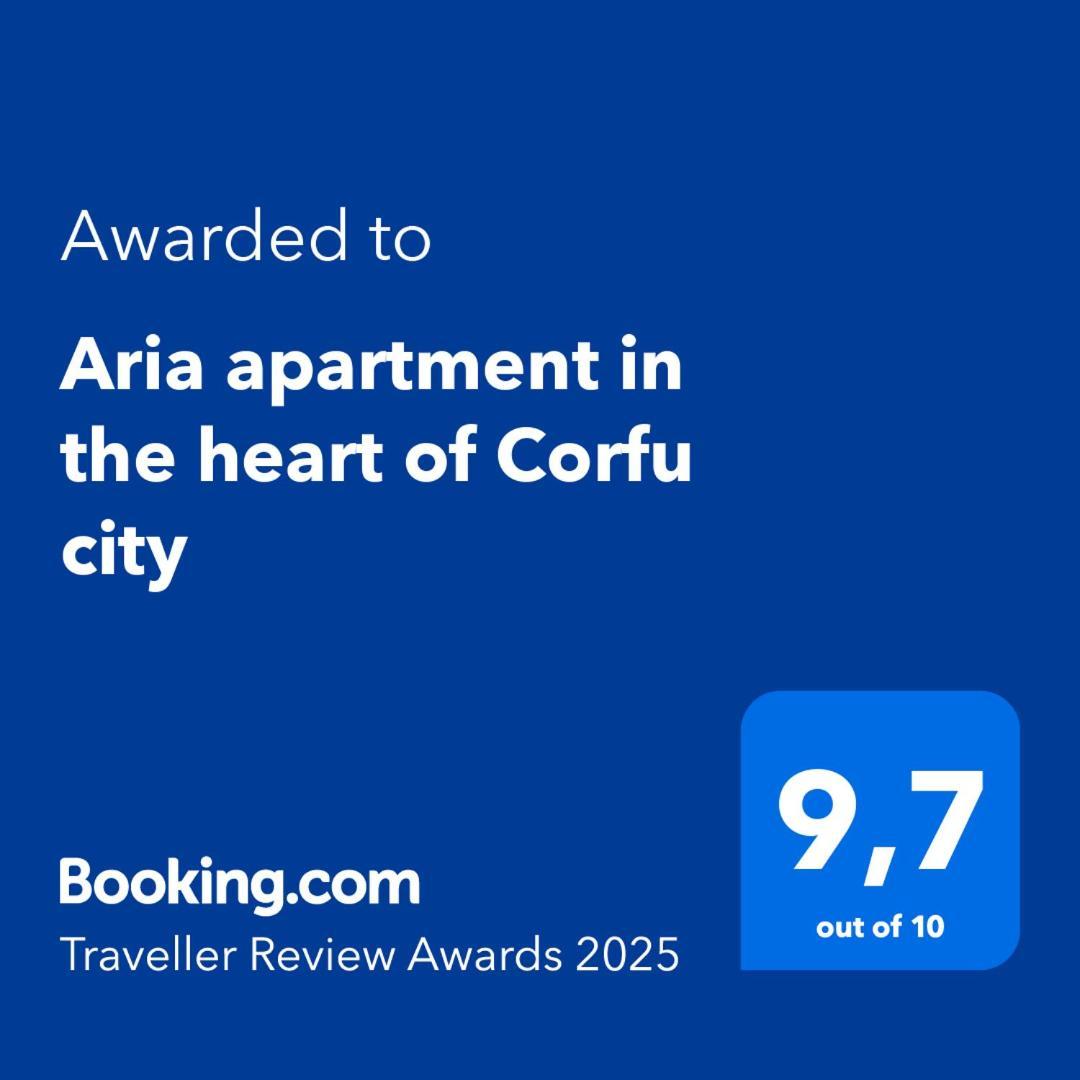 Aria Apartment In The Heart Of Corfu  Bagian luar foto